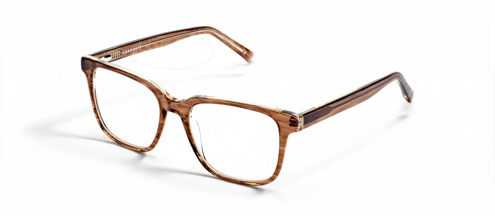 lavunett Bueno square blue light glasses in tortoiseshell acetate, view 2