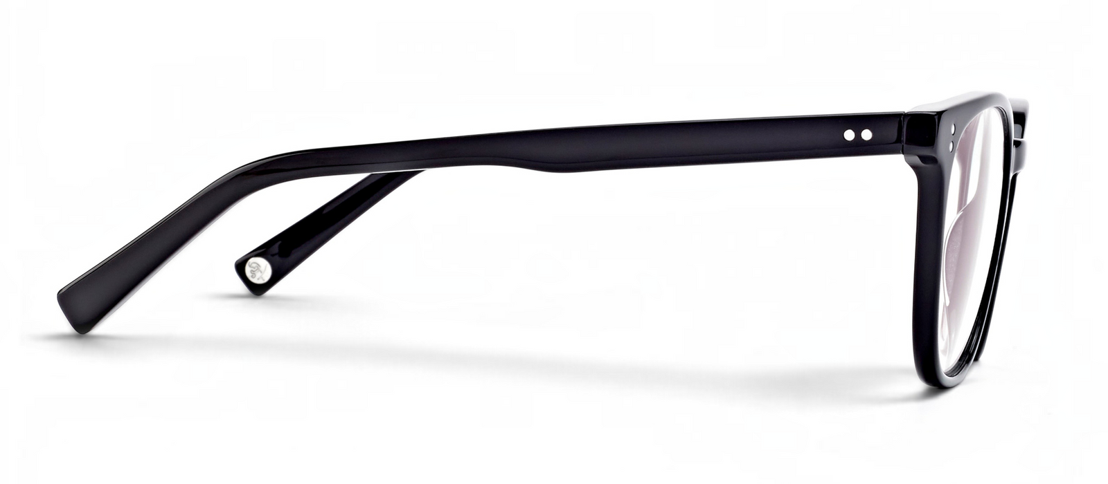 lavunett Gepetto square blue light glasses in black acetate, view 3