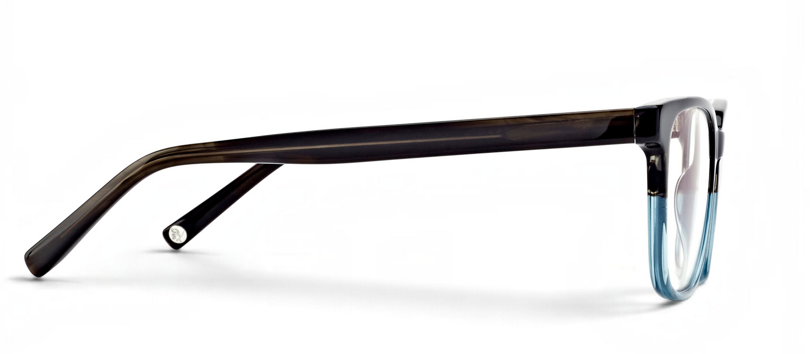 lavunett Magellan square blue light glasses in coloured acetate, view 3