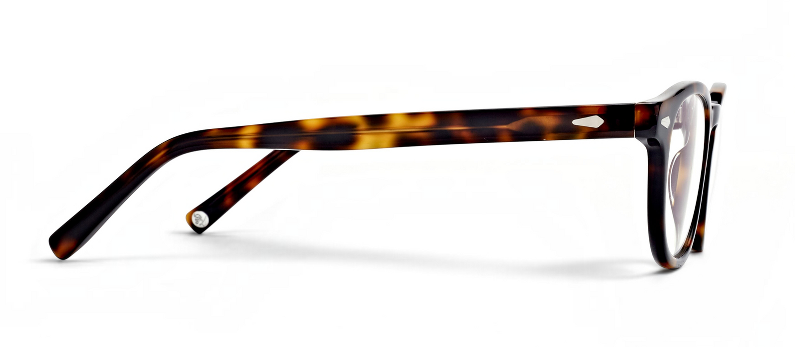 lavunett Johnny round blue light glasses in tortoiseshell acetate, view 3