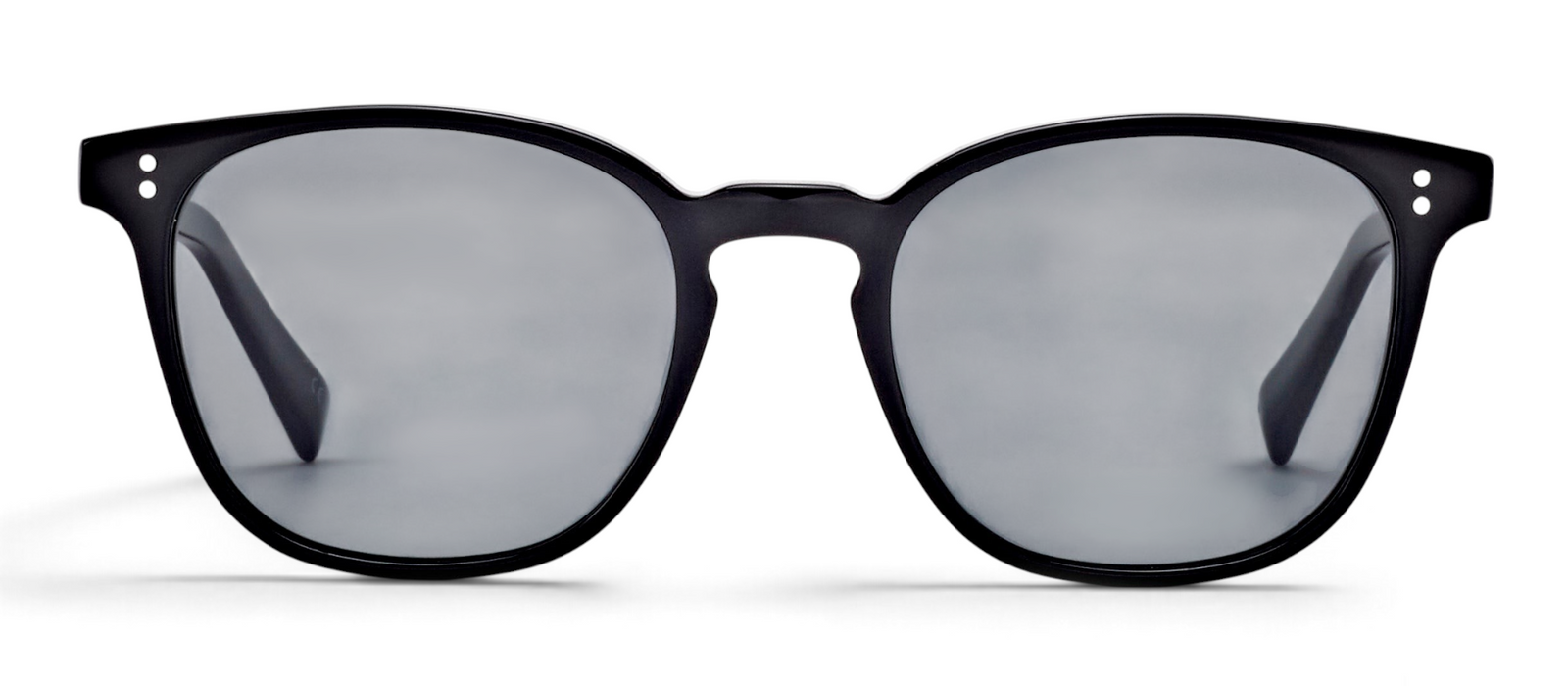 lavunett Quincy round sunglasses in black acetate with polarised lenses