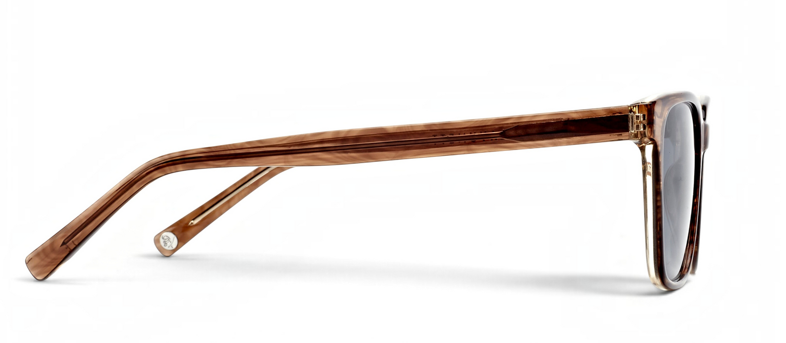 lavunett Denis square sunglasses in tortoiseshell acetate with polarised lenses, view 3
