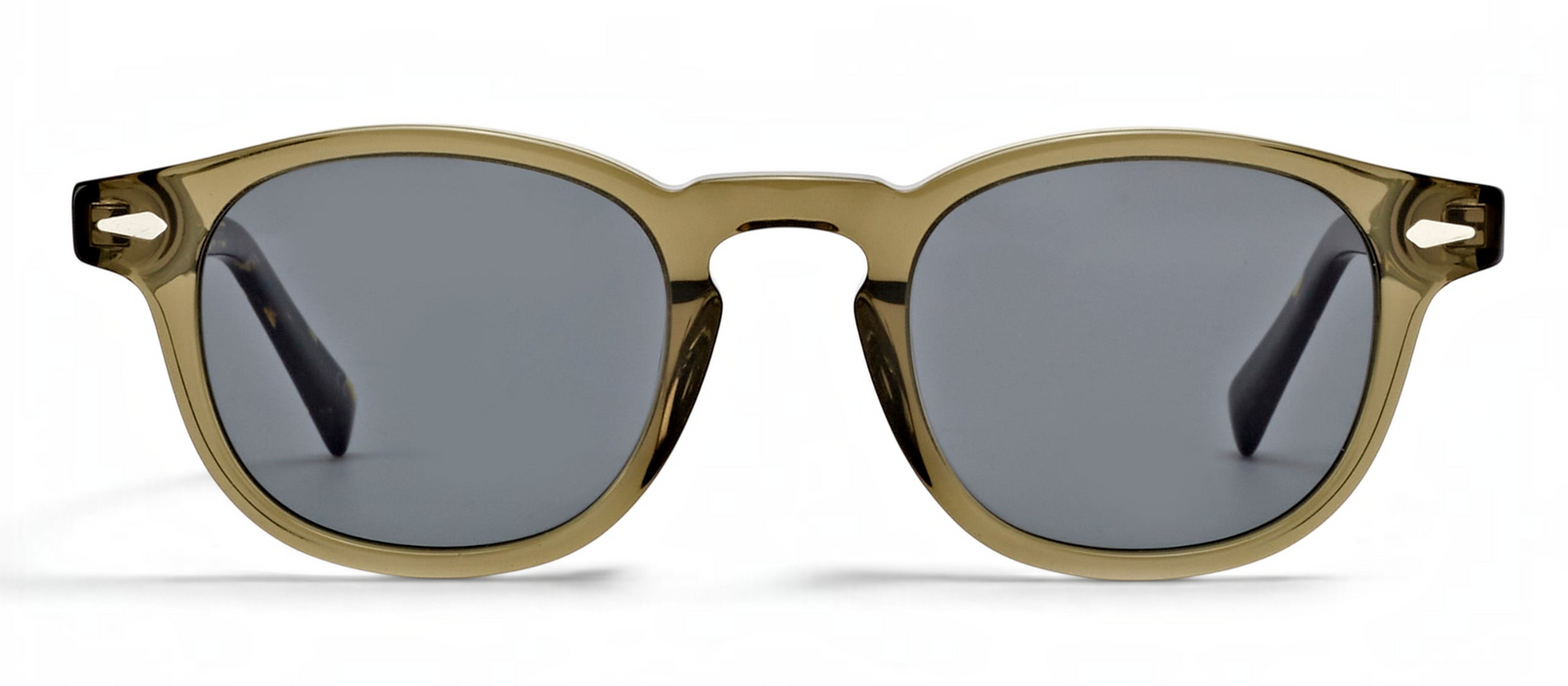 lavunett Grinder round sunglasses in coloured acetate with polarised lenses