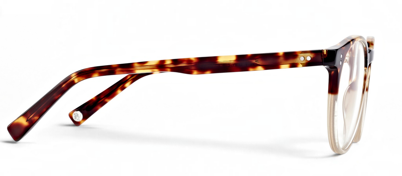 lavunett Sara round blue light glasses in tortoiseshell acetate, view 3