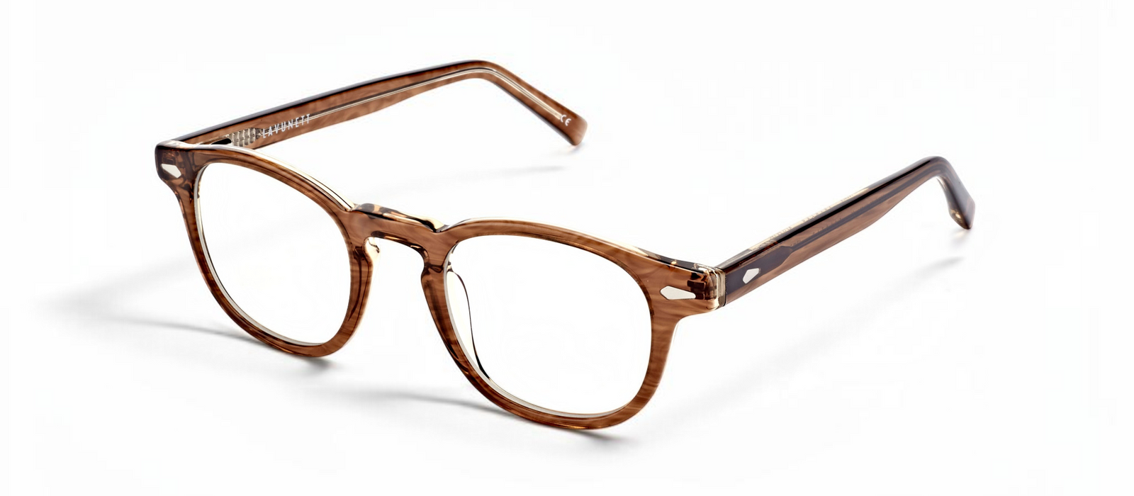 lavunett Salazar round blue light glasses in tortoiseshell acetate, view 2