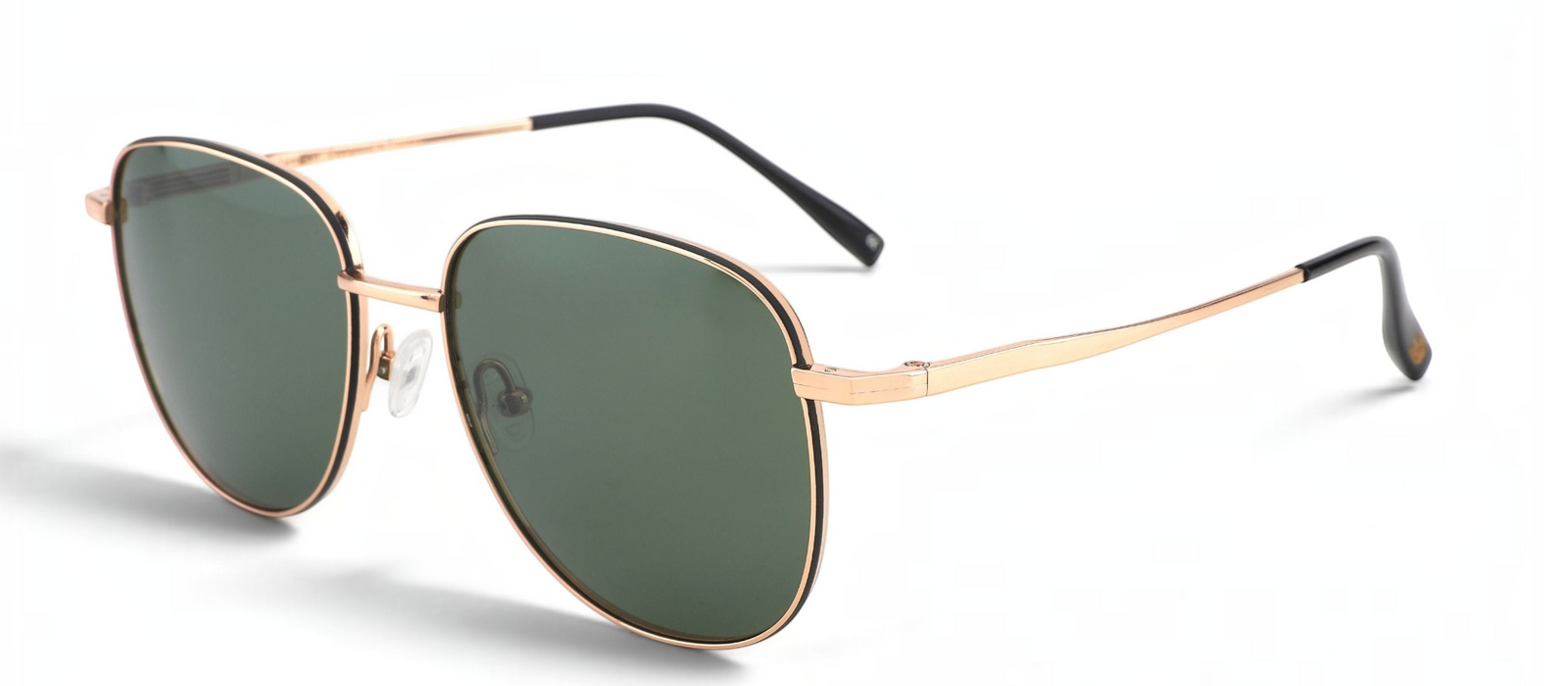 lavunett Pacho square sunglasses in silver titanium with tinted lenses, view 5
