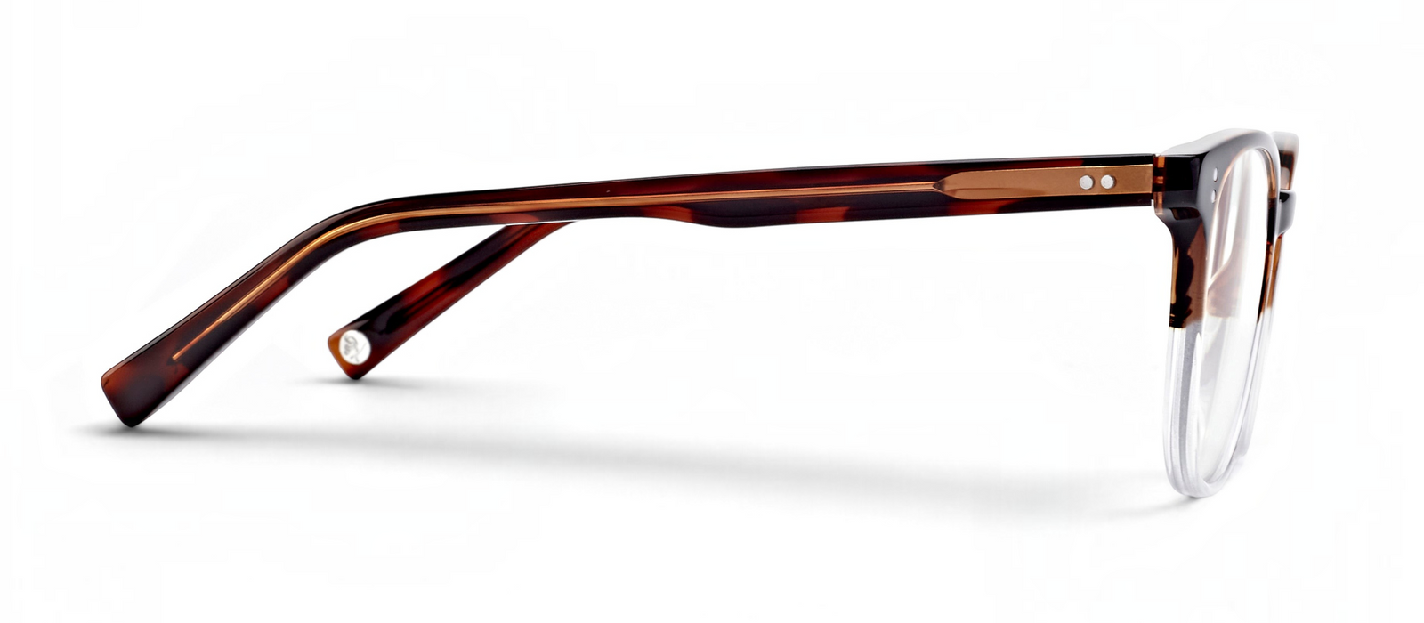 lavunett Franklin square blue light glasses in tortoiseshell acetate, view 3