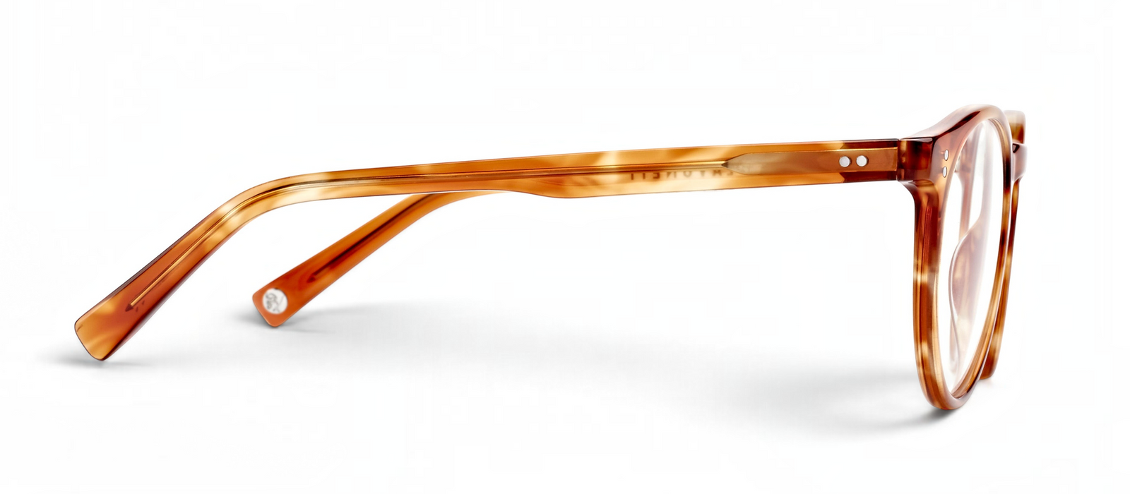 lavunett Layla round blue light glasses in tortoiseshell acetate, view 3
