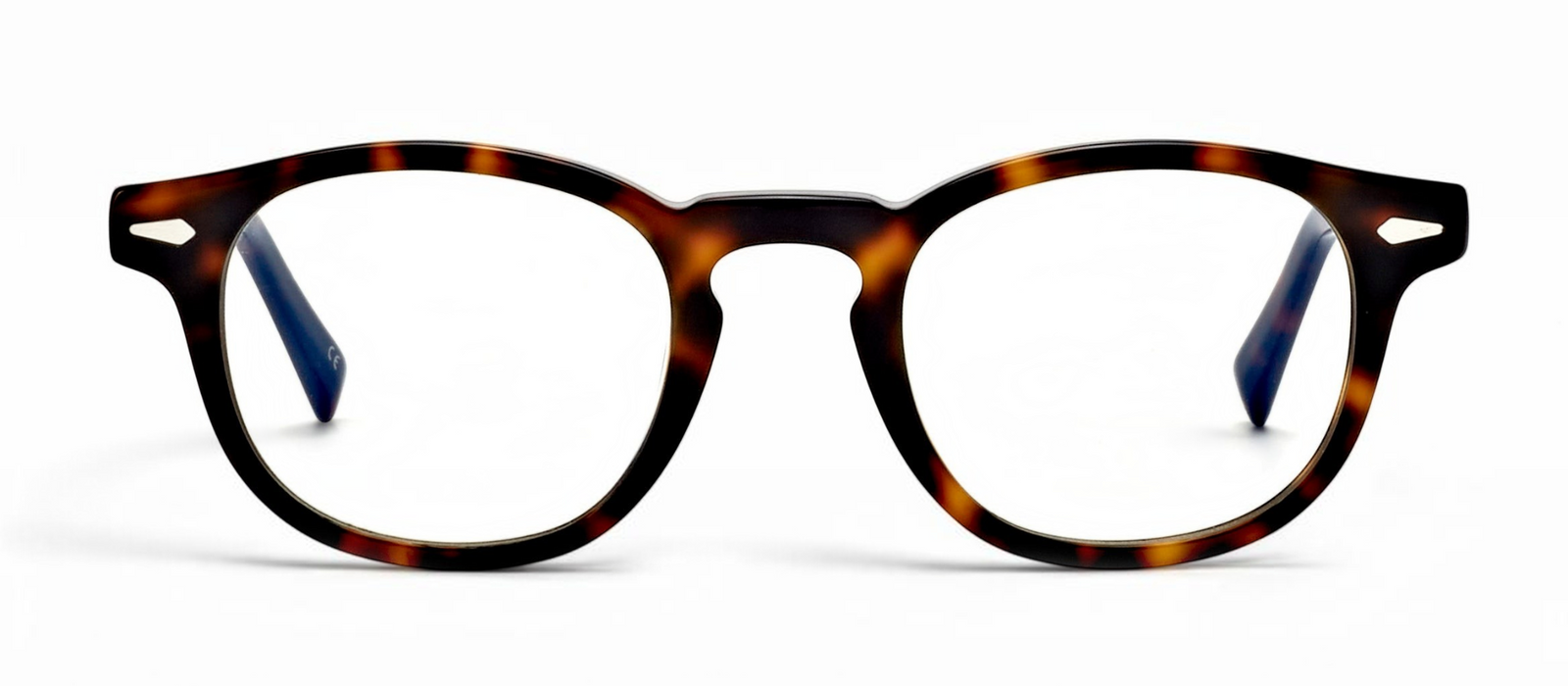 lavunett Johnny round blue light glasses in tortoiseshell acetate