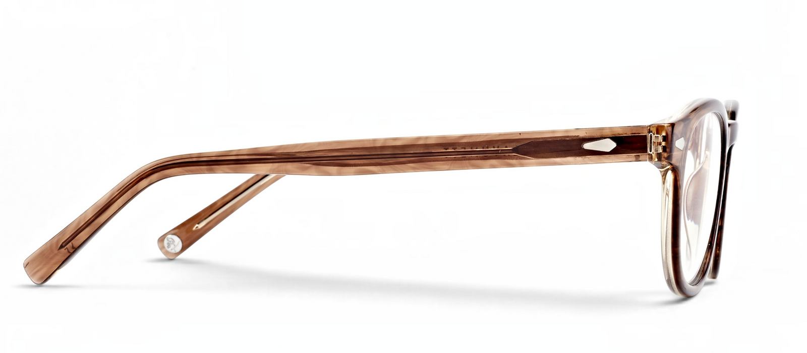 lavunett Salazar round blue light glasses in tortoiseshell acetate, view 3