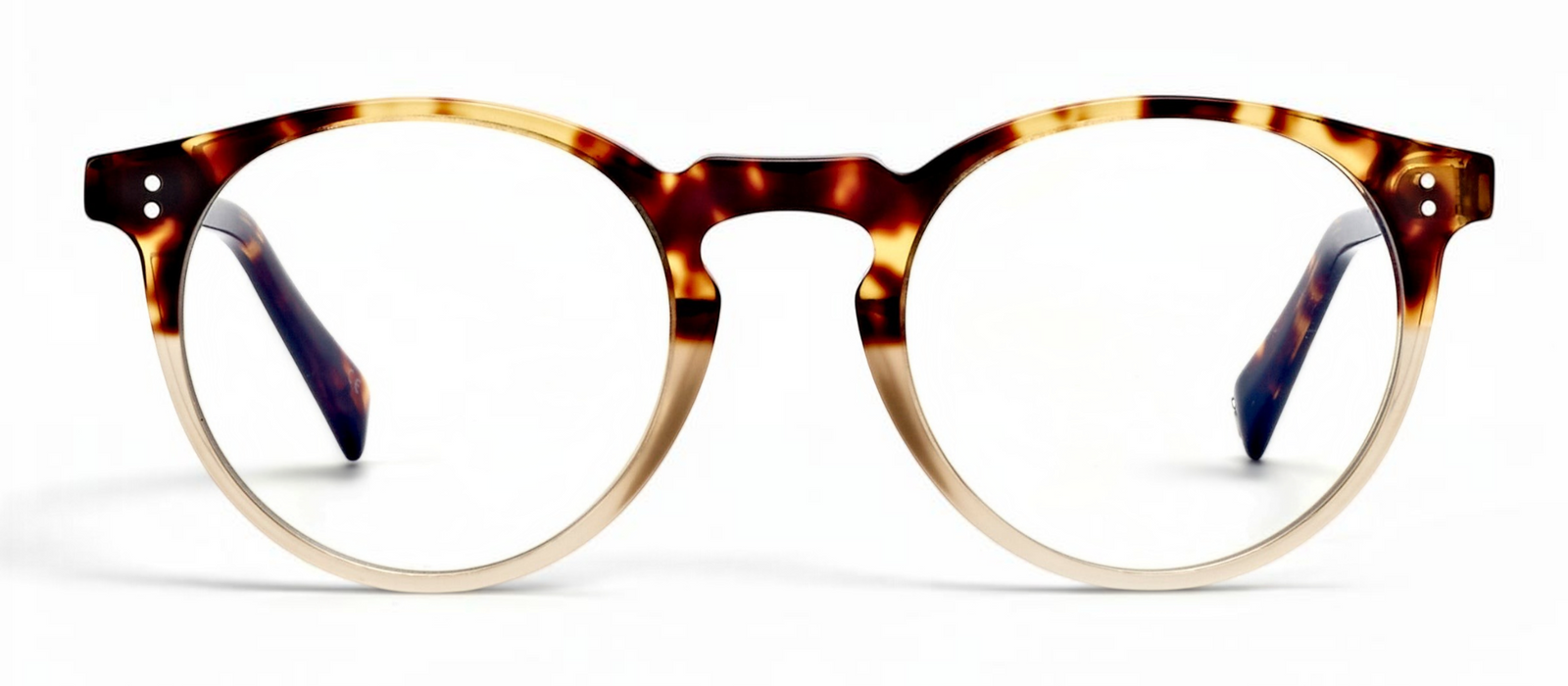 lavunett Sara round blue light glasses in tortoiseshell acetate
