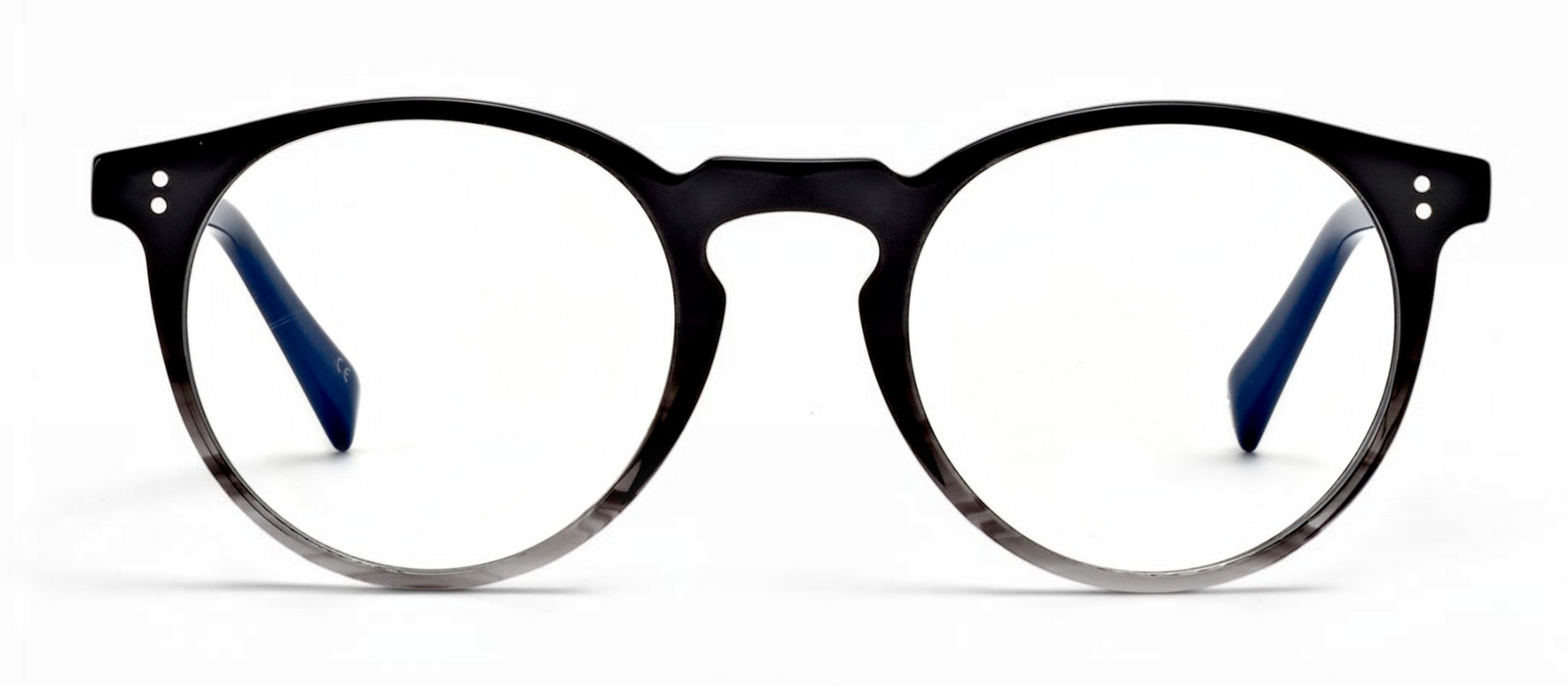 lavunett Sagopa round blue light glasses in black acetate