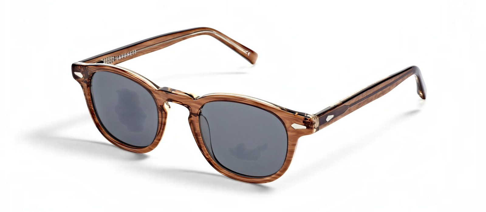 lavunett Blitz square sunglasses in tortoiseshell acetate with polarised lenses, view 2