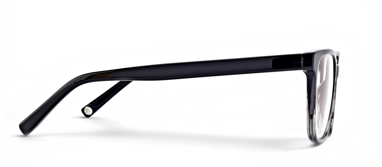 lavunett Joshua square blue light glasses in black acetate, view 3
