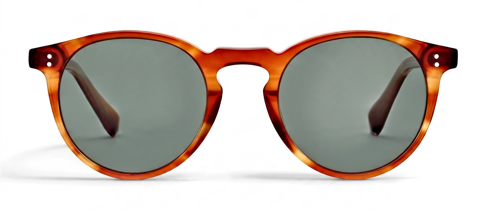 lavunett Amico round sunglasses in tortoiseshell acetate with polarised lenses