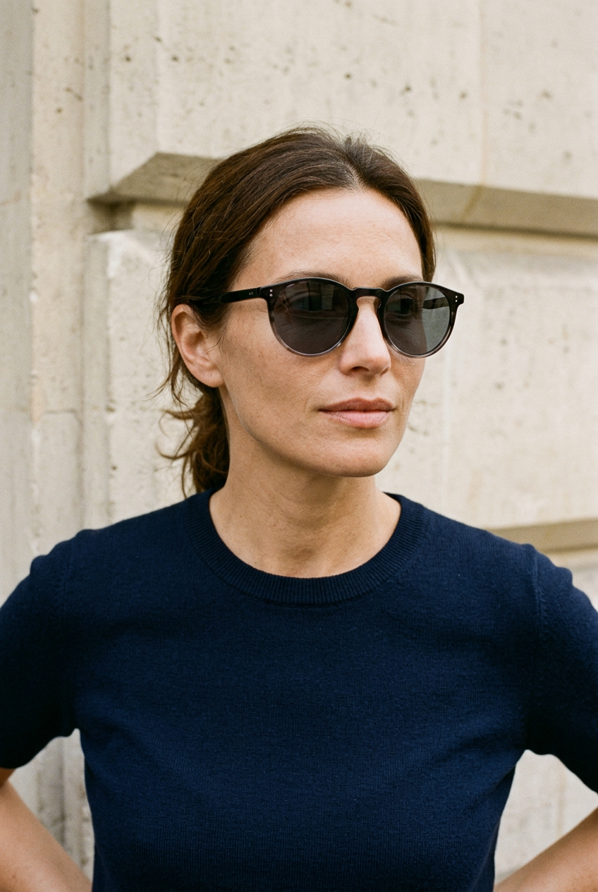 Woman wearing lavunett Furvus sunglasses