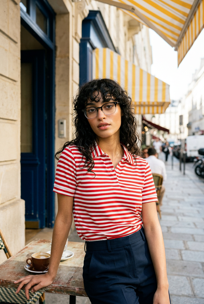 Woman wearing lavunett Joshua blue light glasses