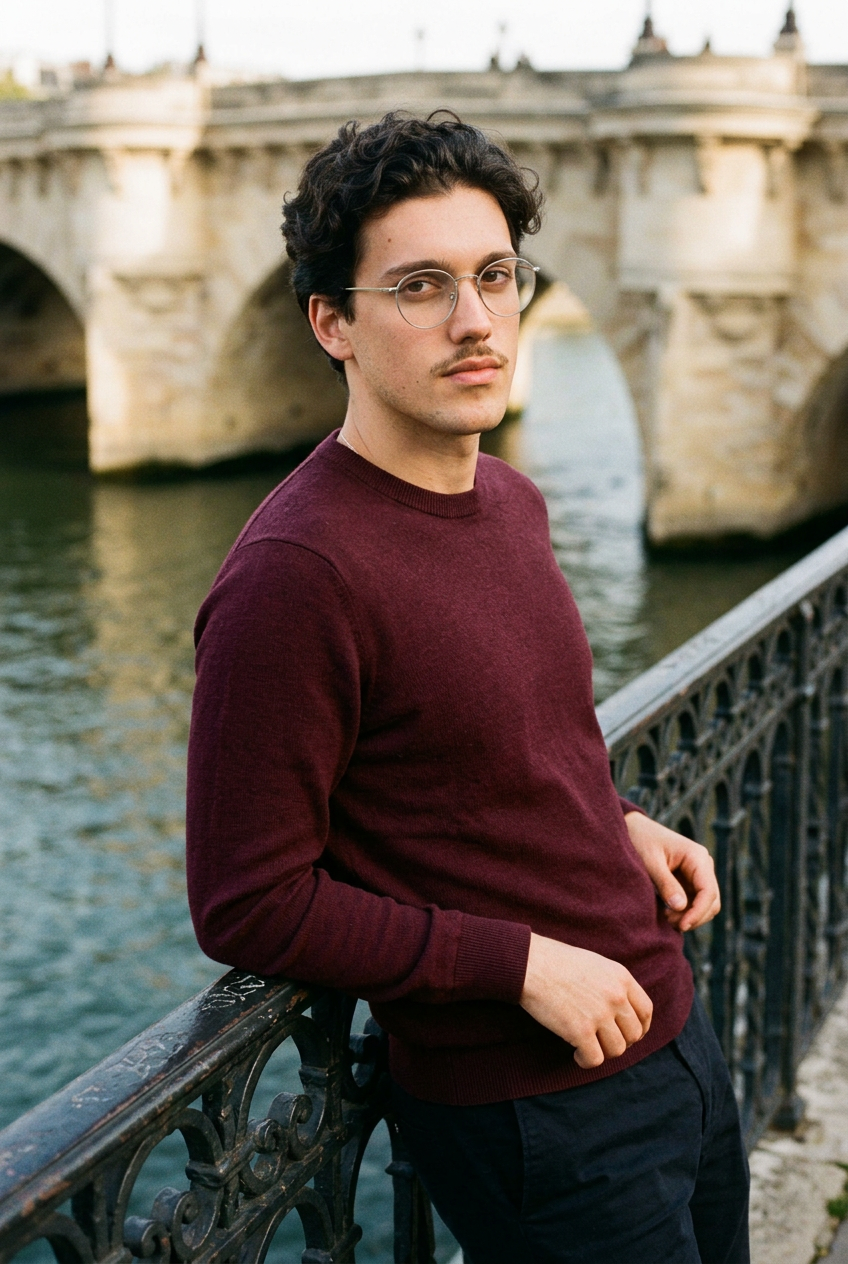 Man wearing lavunett Benji glasses