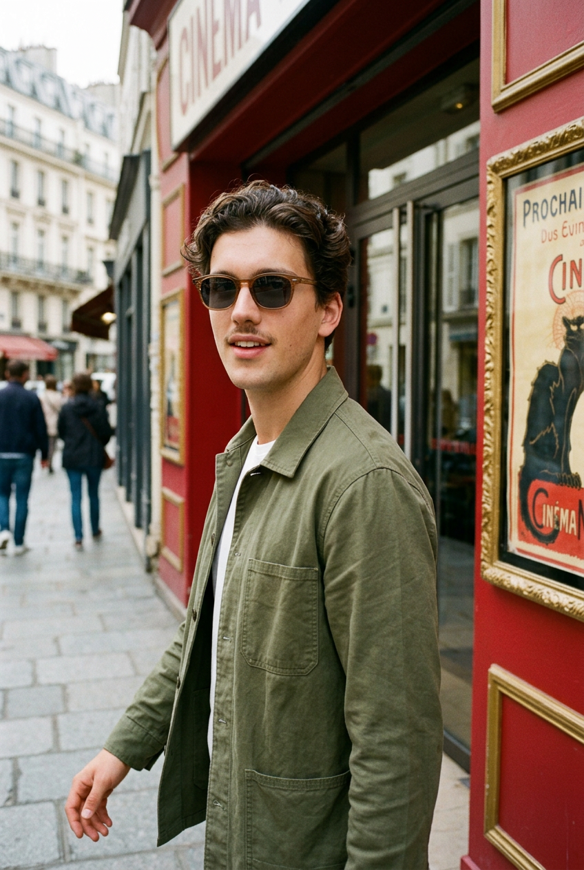 Man wearing lavunett Blitz sunglasses