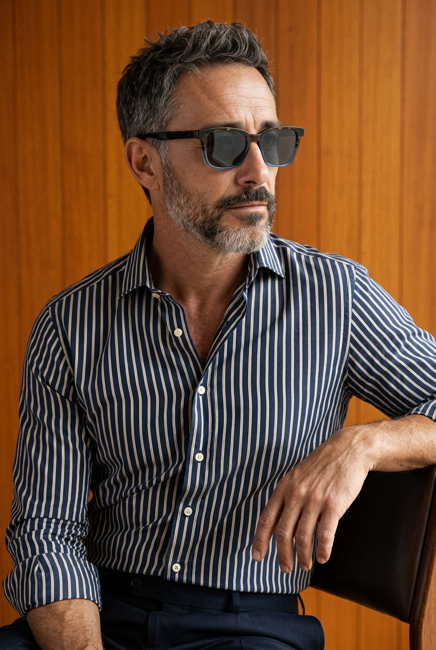 Man wearing lavunett Naerobi sunglasses